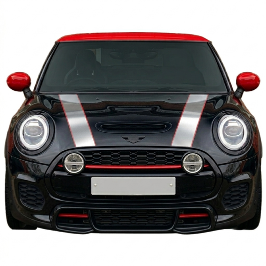 Mini Bonnet Stripes 2002-2026 Trim to Size Self Adhesive Vinyl Bonnet Stripes in a Range of Colours