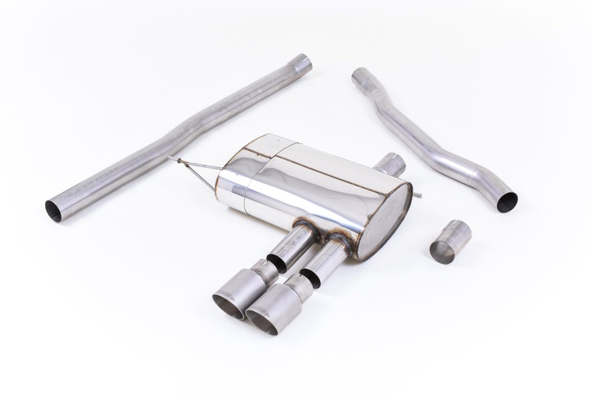 Milltek 2.75" Cat-back Non-resonated, Titanium Tips - Mini F56 Cooper S Turbo (UK/EU) (14-on) SSXM422