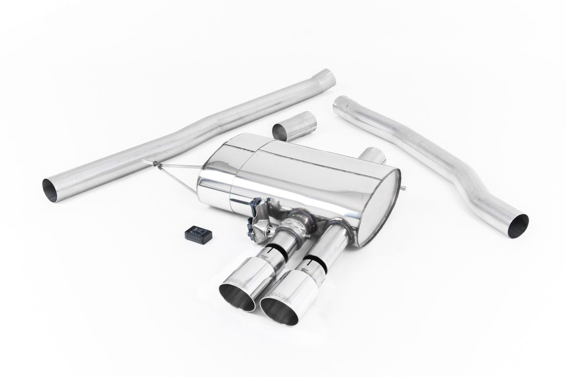 Milltek 2.75" Cat-back ValveSonic Non-res Polished Tips - Mini F56 Cooper S Turbo UK/EU 14-on SSXM435