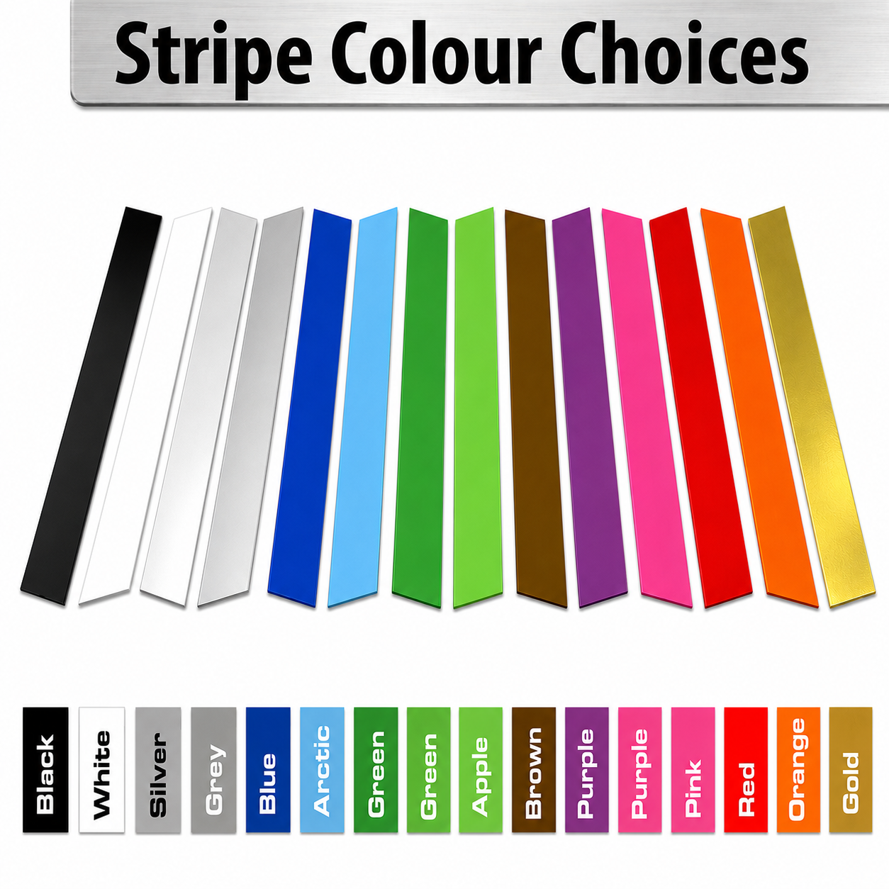 Self-adhesive Vinyl Bonnet Stripes with Pinstripe for Mini R50, R52, R53 2002-2008