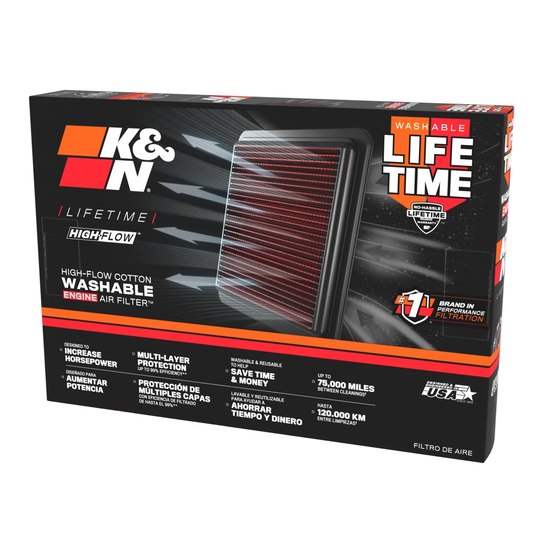 K&N Air Filter MINI Cooper (02-07) 1.6L L4 Petrol 33-2270