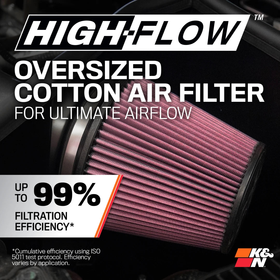 K&N Cold Air Intake - High-flow, Aluminum Tube - MINI COOPER S L4-1.6L (SR), '02; POLISHED