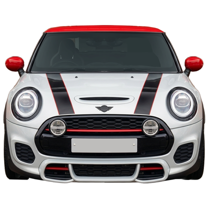 Mini Bonnet Stripes 2002-2026 Trim to Size Self Adhesive Vinyl Bonnet Stripes in a Range of Colours