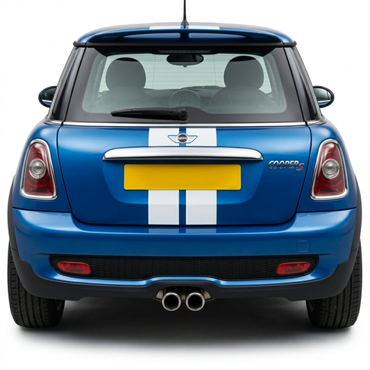 Mini R56 2008-2015 Self Adhesive Vinyl Boot and Rear Wing Stripes in a Range of Colours