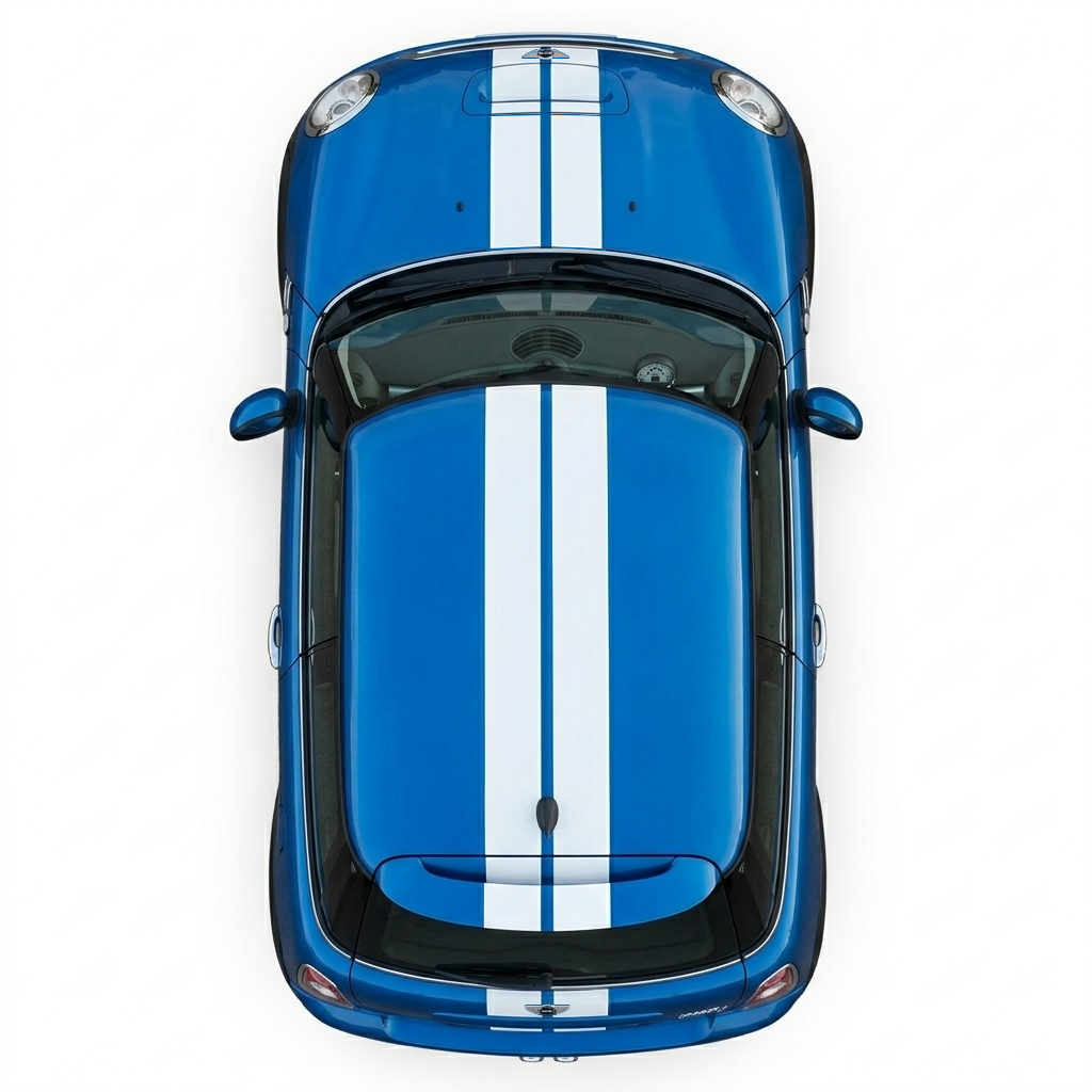 Mini Cooper S 2007-2015 R55, R56, R57 18 Piece Viper Style Self-Adhesive Vinyl Full Car Stripes Kit in a Range of Colours