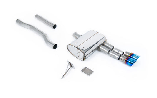 Milltek GPF Back with Burnt Titanium GT-90 Trims - EC Approved SSXM464