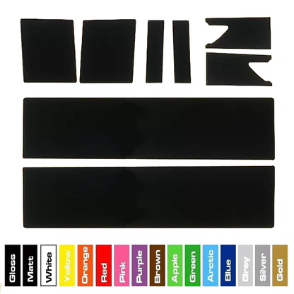 Mini Cooper S 2007-2015 R55, R56, R57 8 Piece Viper Style Self Adhesive Vinyl Bonnet Stripes in a Range of Colours