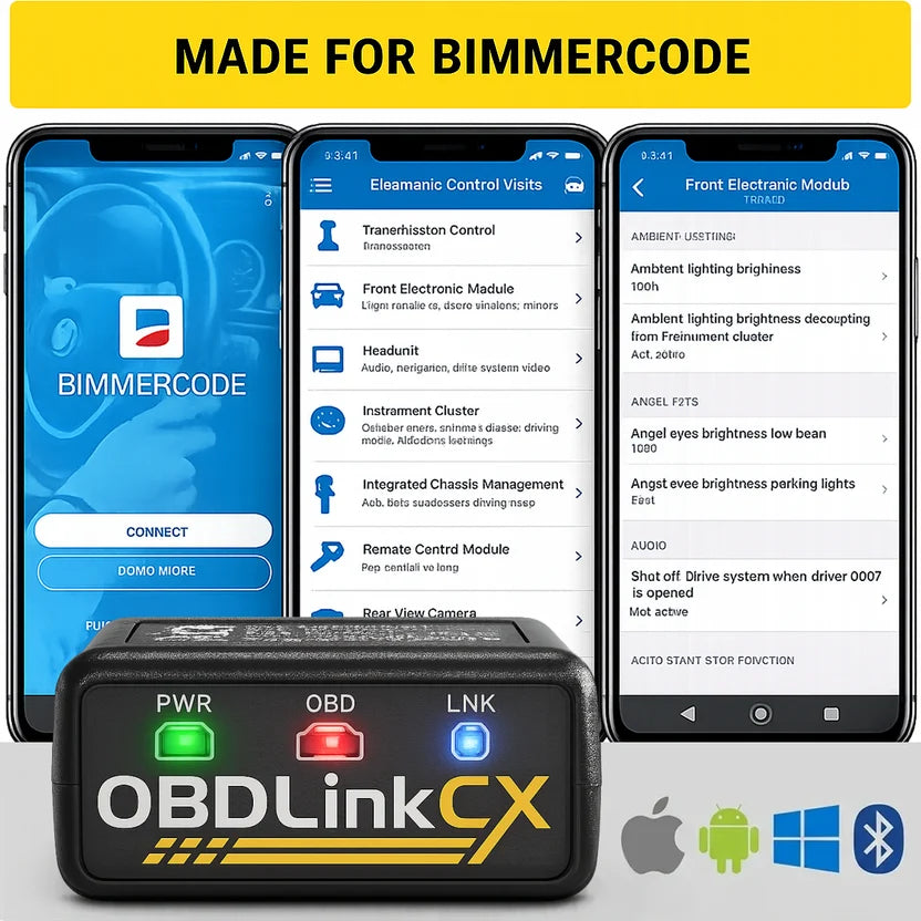 OBDLink CX Interface for Bimmercode - BMW & Mini Coding UK STOCK Scantool OBD2