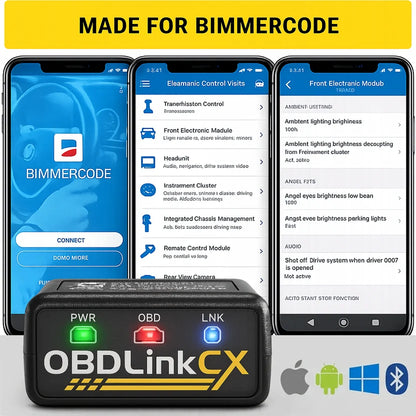 OBDLink CX Interface for Bimmercode - BMW & Mini Coding UK STOCK Scantool OBD2