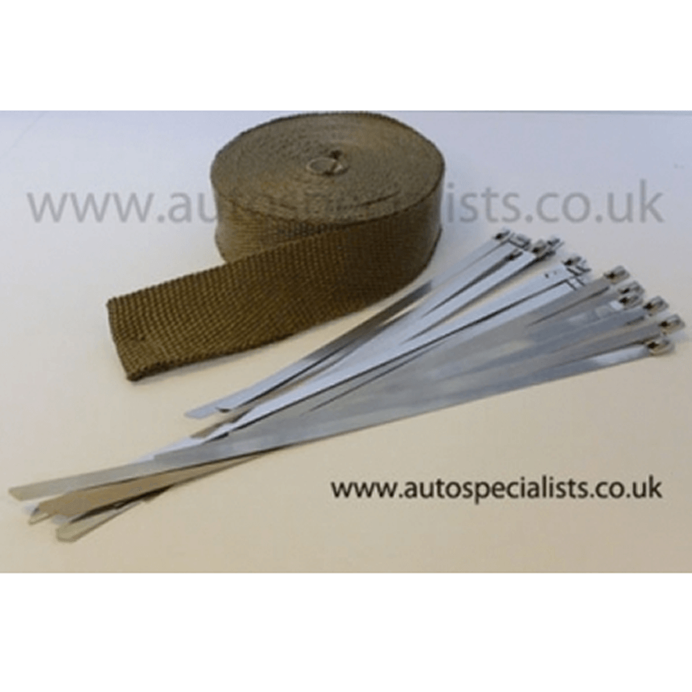 TITANIUM EXHAUST WRAP HIGHER TEMPERATURE WRAP FOR TURBO MANIFOLDS