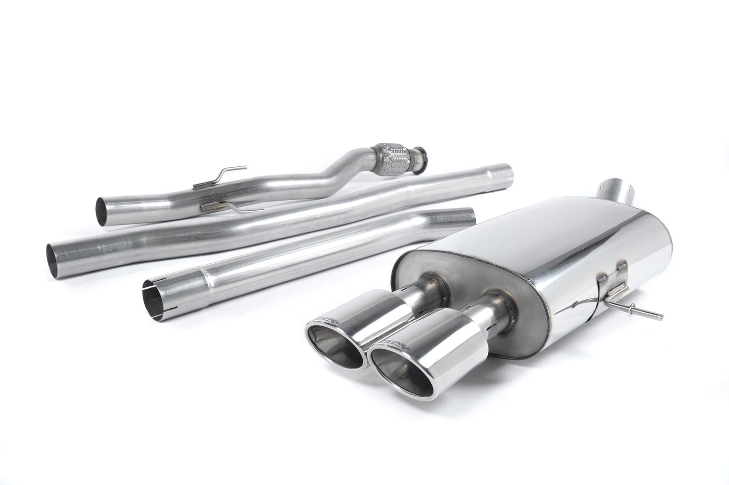 Milltek 2.5" Cat-back Exhaust Non-Resonated Oval Tailpipes - Mini Mk2 (R58) Cooper S Coup SSXM024