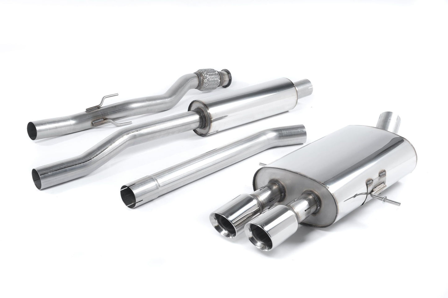 Milltek 2.5" Cat-back Exhaust Round Tailpipes - Mini Mk2 (R58) Cooper S Coup_SSXM022