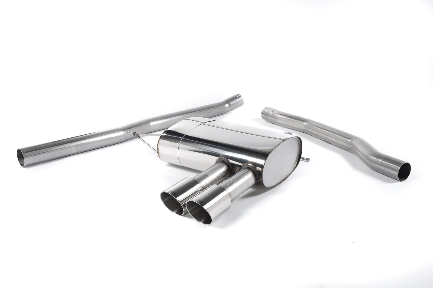 Milltek 2.75" Cat-back Non-resonated, Polished Tips - Mini F56 Cooper S Turbo (UK/EU) (14-on) SSXM404