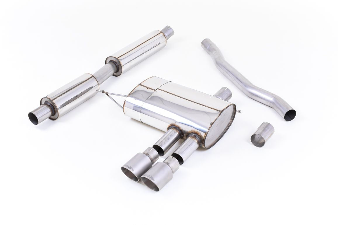 Milltek 2.75" Cat-back Resonated, Titanium Tips - Mini F56 Cooper S Turbo (UK/EU) (14-on) SSXM423