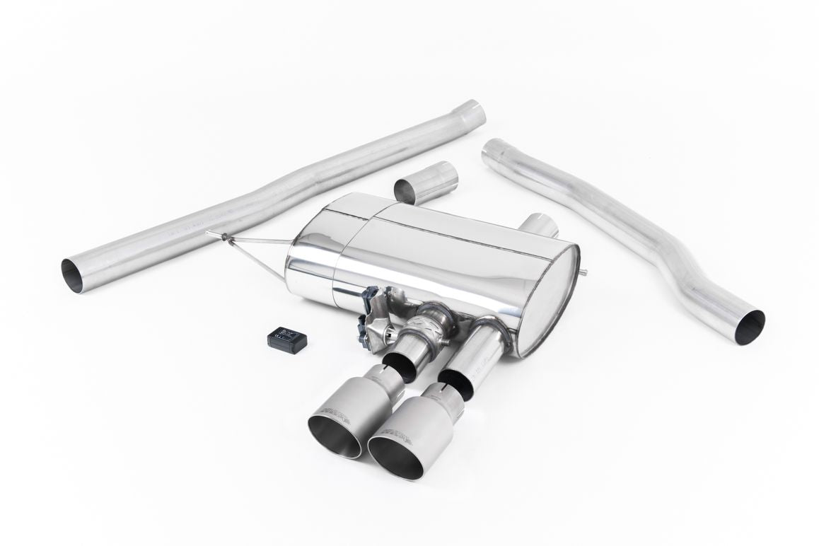 Milltek 2.75" Cat-back ValveSonic Non-res Titanium Tips - Mini F56 Cooper S Turbo UK/EU 14-on SSXM437