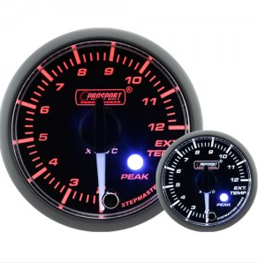 Prosport 52mm Clear Lens Stepper Motor (Peak) EGT Exhaust Temp Gauge