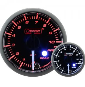 Prosport 52mm Clear Lens Stepper Motor (Peak) Oil Pressure Gauge (BAR)