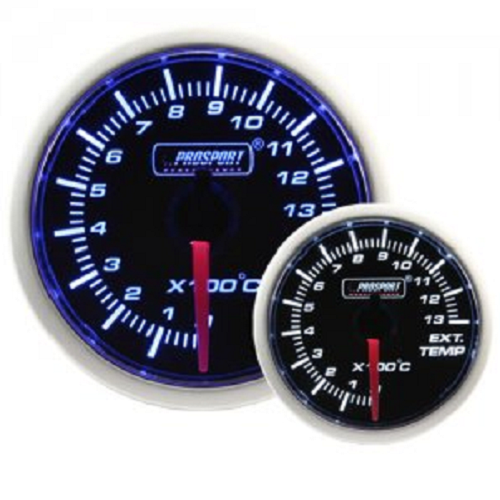 Prosport 52mm Smoked Super Exhaust Gas Temperature Gauge