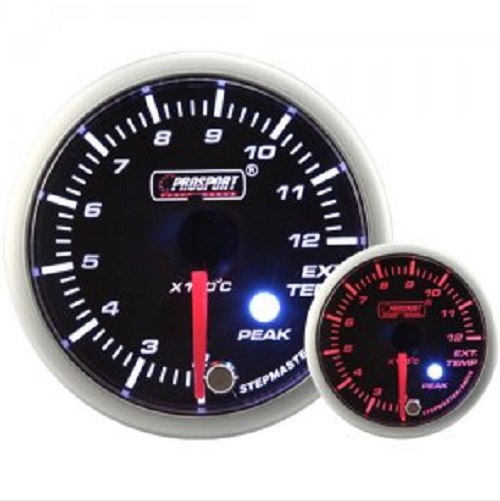 Prosport Smoked Stepper Motor (Peak) Exhaust Gas Temperature Gauge