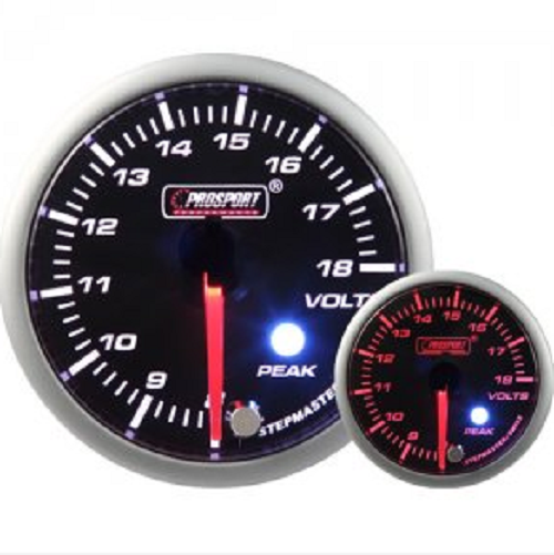 Prosport Smoked Stepper Motor (Peak) Voltage Gauge