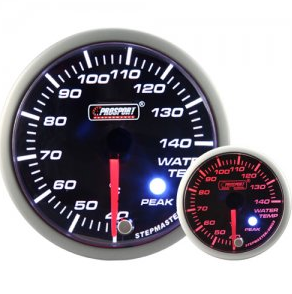 Prosport Smoked Stepper Motor (Peak) Water Temperature Gauge