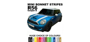 Mini Bonnet Stripes R55, R56, R57 Various Colours
