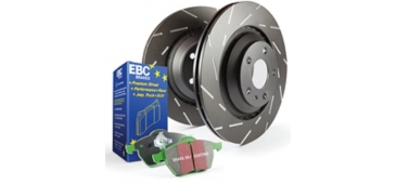 EBC Front Greenstuff Pads & USR Discs Pack - MINI 1.6 Supercharged/Turbo 03-15