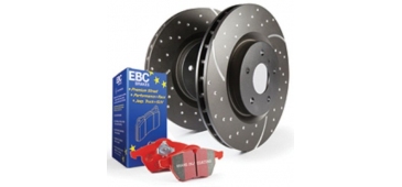 EBC Front Redstuff Pads & GD Discs Pack - MINI Cabrio Supercharged Works 1st Gen R52 1.6 05-07