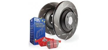 EBC Front Redstuff Pads & USR Discs Pack - MINI Cabrio Supercharged Works 1st Gen R52 1.6 05-07