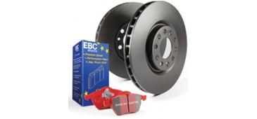 EBC Rear Redstuff Pads & OE Discs Pack - MINI Cabrio Supercharged Works 1st Gen R52 1.6 05-07