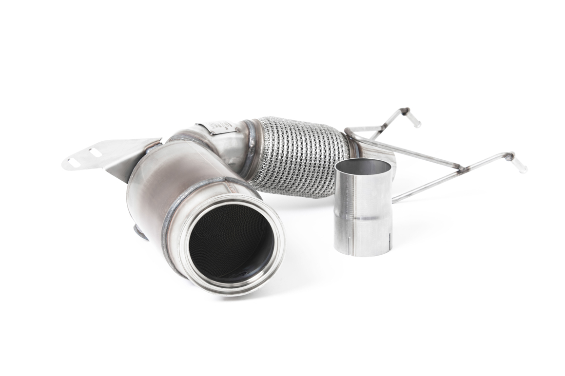 Milltek Large Bore Downpipe with hi-flow downpipe SSXM450_1