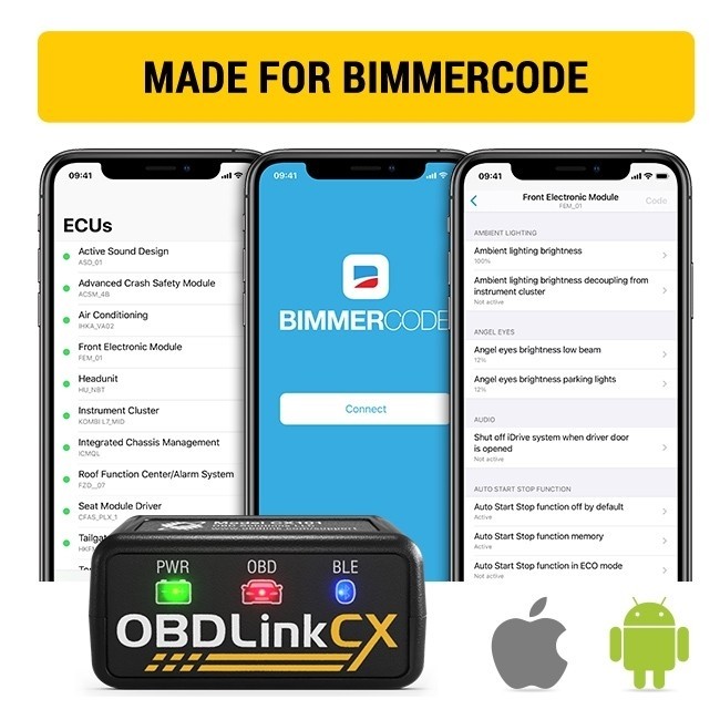 OBDLink CX Interface for Bimmercode - BMW & Mini Coding UK STOCK Scantool OBD2_7